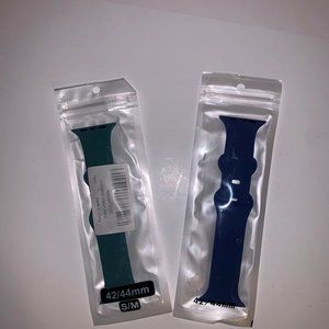 NWOT Jingmax Apple Compatible Watch bands linen blue and cactus brand new